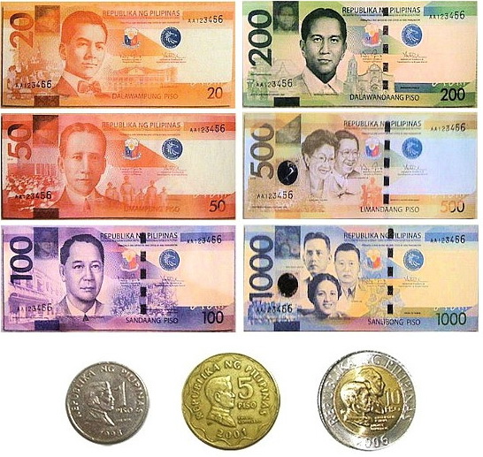 アキノ政権時代の旧紙幣ですフィリピンペソ - 旧貨幣/金貨/銀貨/記念硬貨